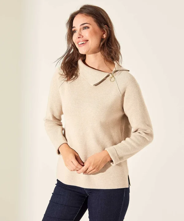 Sweater Asymmetrical Zipper Punta Knit** Best