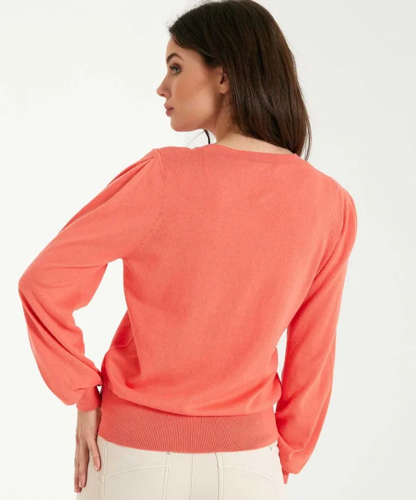Sweater Balloon Sleeve** Sale
