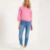 Sweater Balloon Sleeve Buttons** Outlet