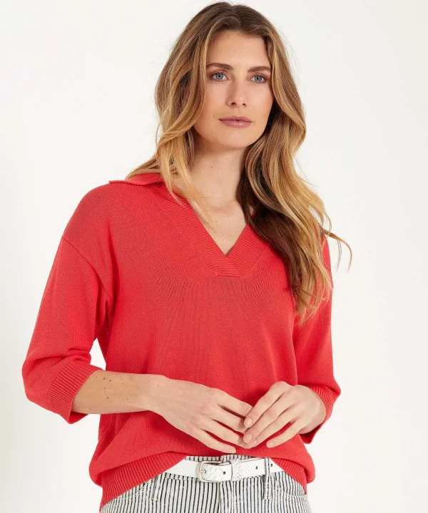 Sweater Polo Collar** Clearance