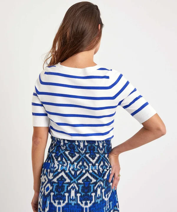 Sweater Short Sleeve Stripes** Online