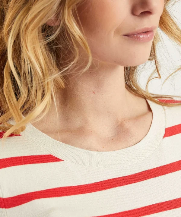 Sweater Short Sleeve Stripes** Clearance
