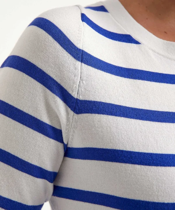 Sweater Short Sleeve Stripes** Online