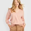 Sweater V-Neck Wool** Cheap