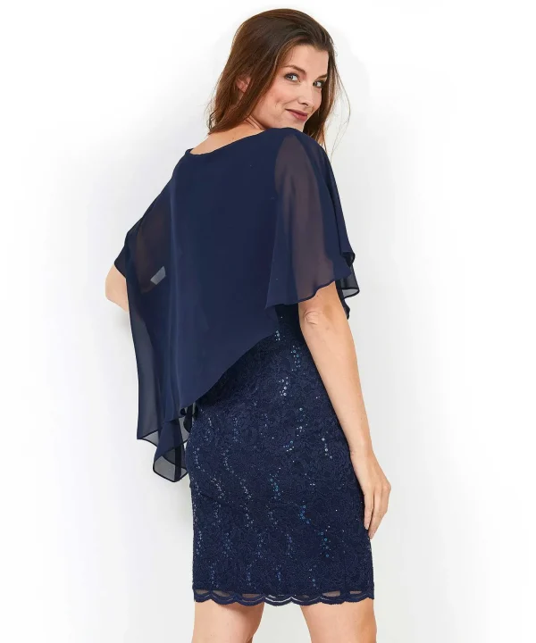 Cocktail Dress Asymmetrical Lace*Swing Shop