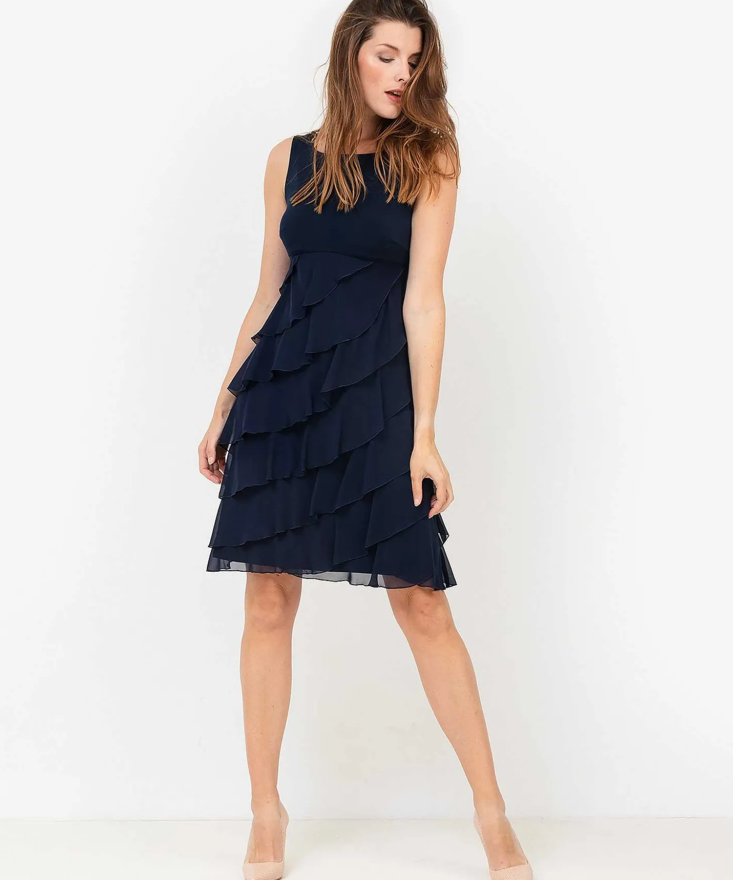 swing_cocktail_dress_diag_0.webp Cocktail Dress Diagonal Flounce*Swing Store
