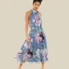 Halter Dress Floral Print*Swing Shop