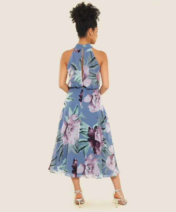Halter Dress Floral Print*Swing Shop