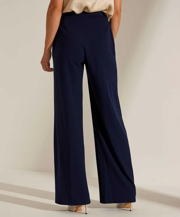 Wide Leg Trousers Crepe*Swing Sale