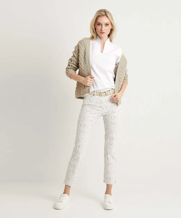 Cropped Trousers Print Be Loved*TONI New