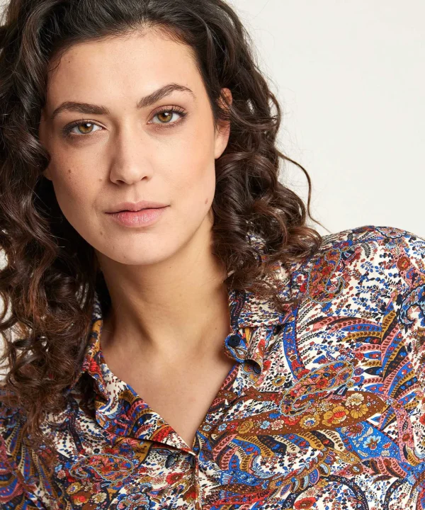 Tricot Blouse Paisley Print** Shop