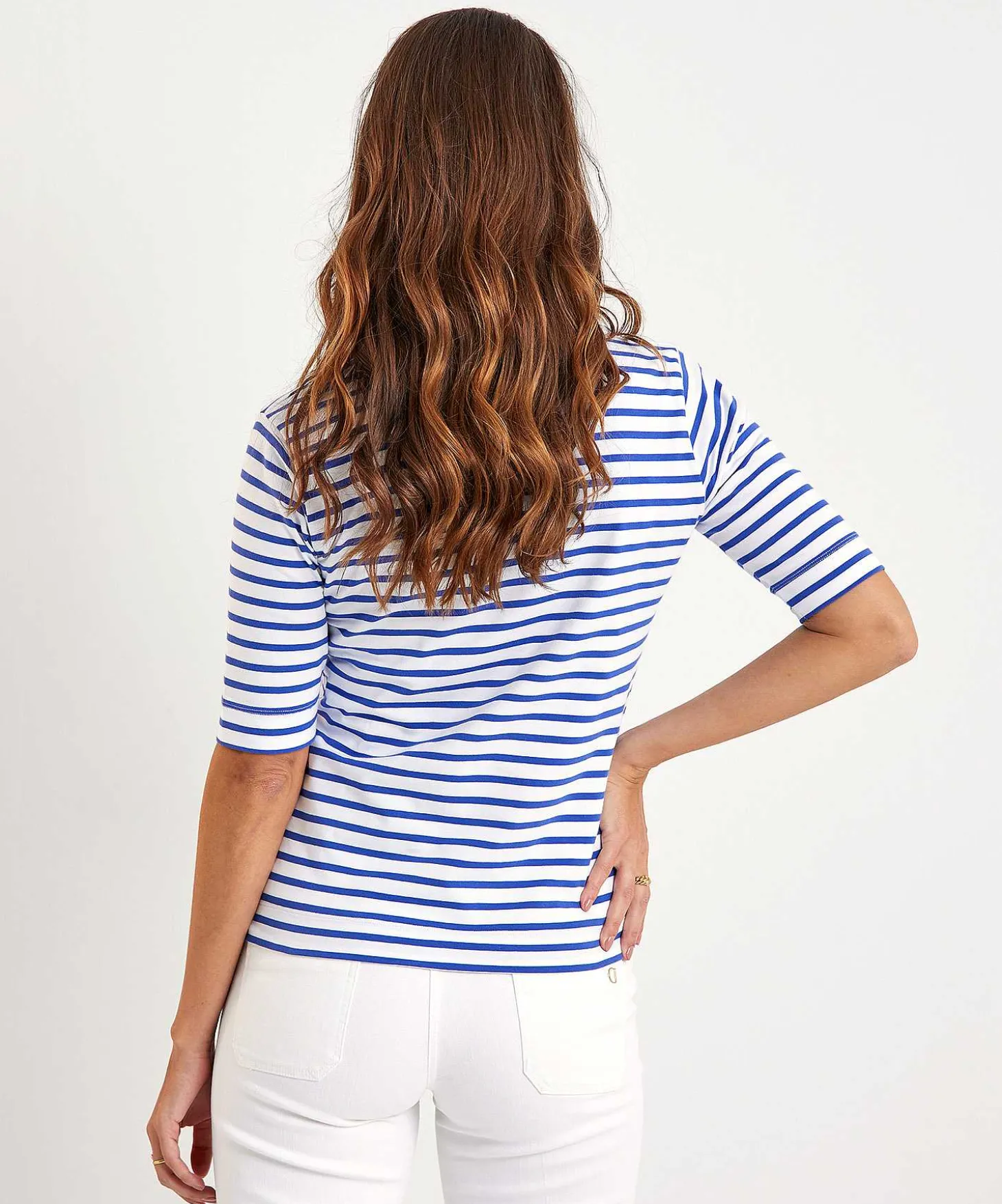 tulip_shirt_short_sleeve_0.webp Tulip Shirt Short Sleeve Breton Stripe** Discount