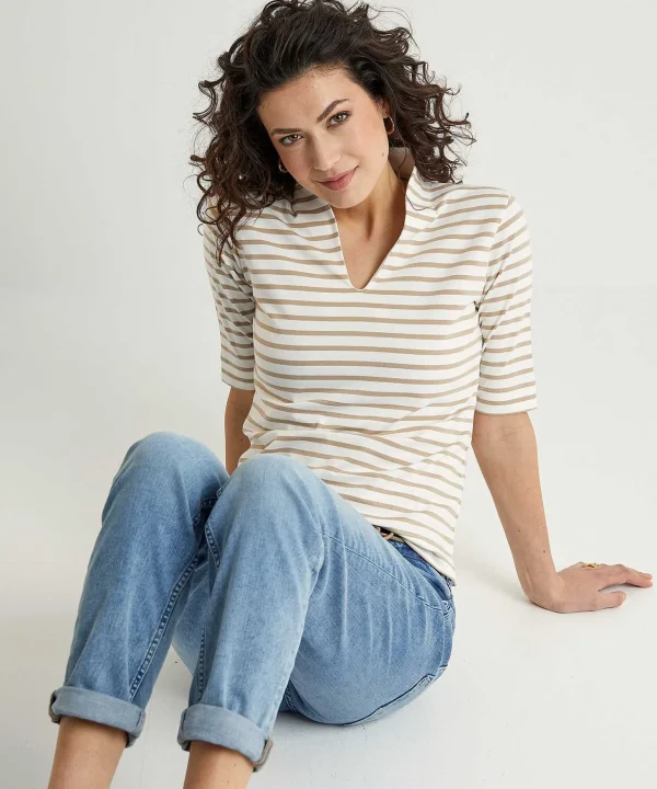 Tulip Shirt Short Sleeve Breton Stripe** Online