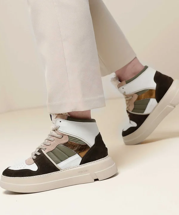High Sneaker Blue Matt*VIA VAI Outlet