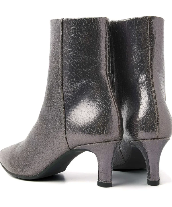 Metallic Ankle Boot Leather Noah Lou*VIA VAI New
