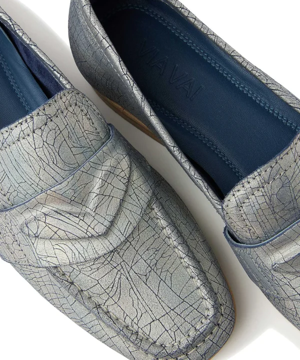 Metallic Loafer Chiara Ray*VIA VAI New