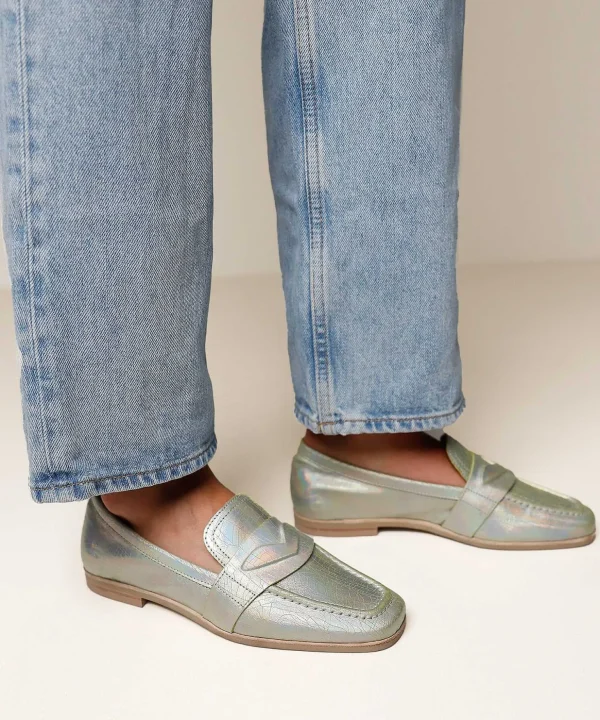 Metallic Loafer Chiara Ray*VIA VAI Cheap