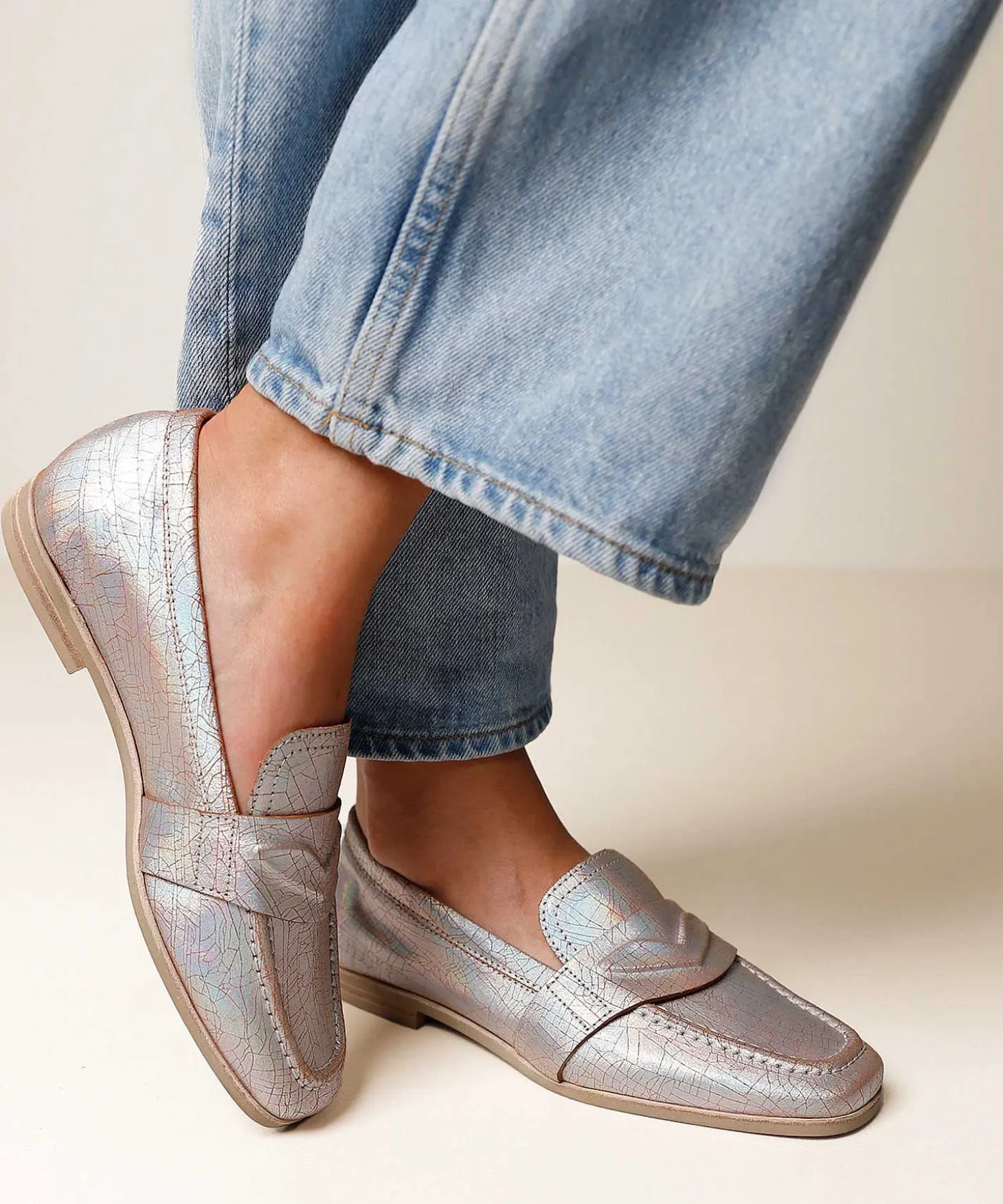 via_vai_metallic_loafer_c_3.webp Metallic Loafer Chiara Ray*VIA VAI Discount