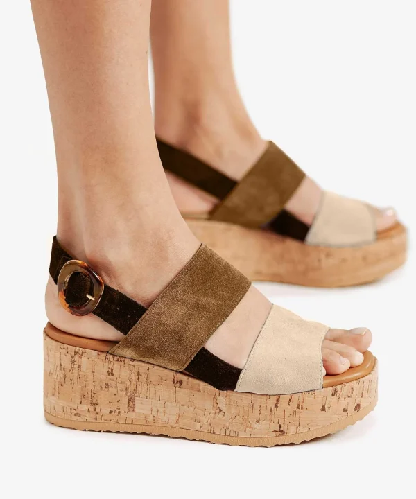 Platform Sandal Cork Sole Sissel Raven*VIA VAI New
