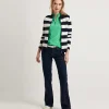 Zipper Cardigan Blockstripe** Outlet